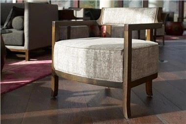 ठोस फ्रेम और असबाब के साथ होटल सिंगल सोफा